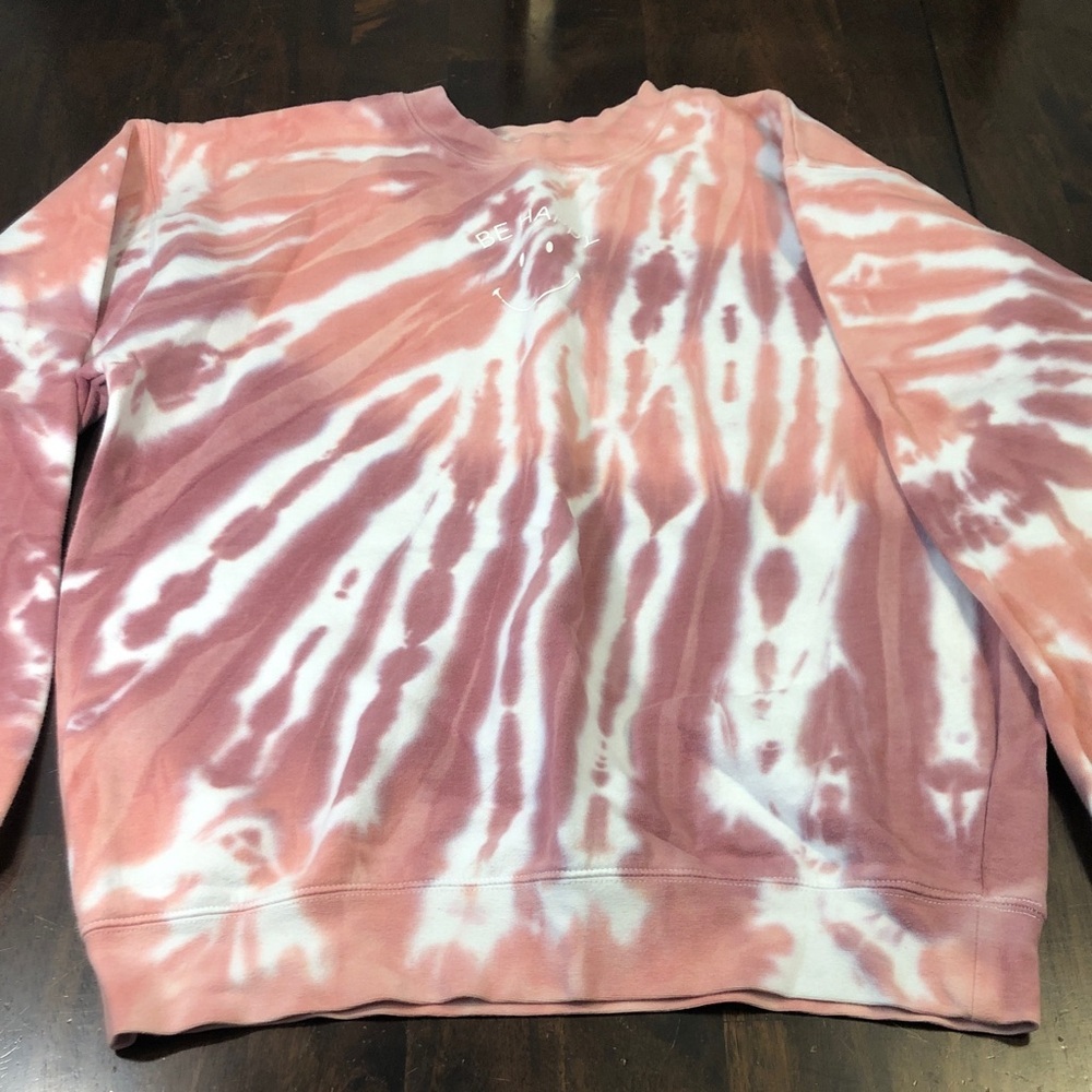Pink Tie-Dye Women's Sweater